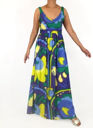 Marimekko silk mix maxi dress size 36/10