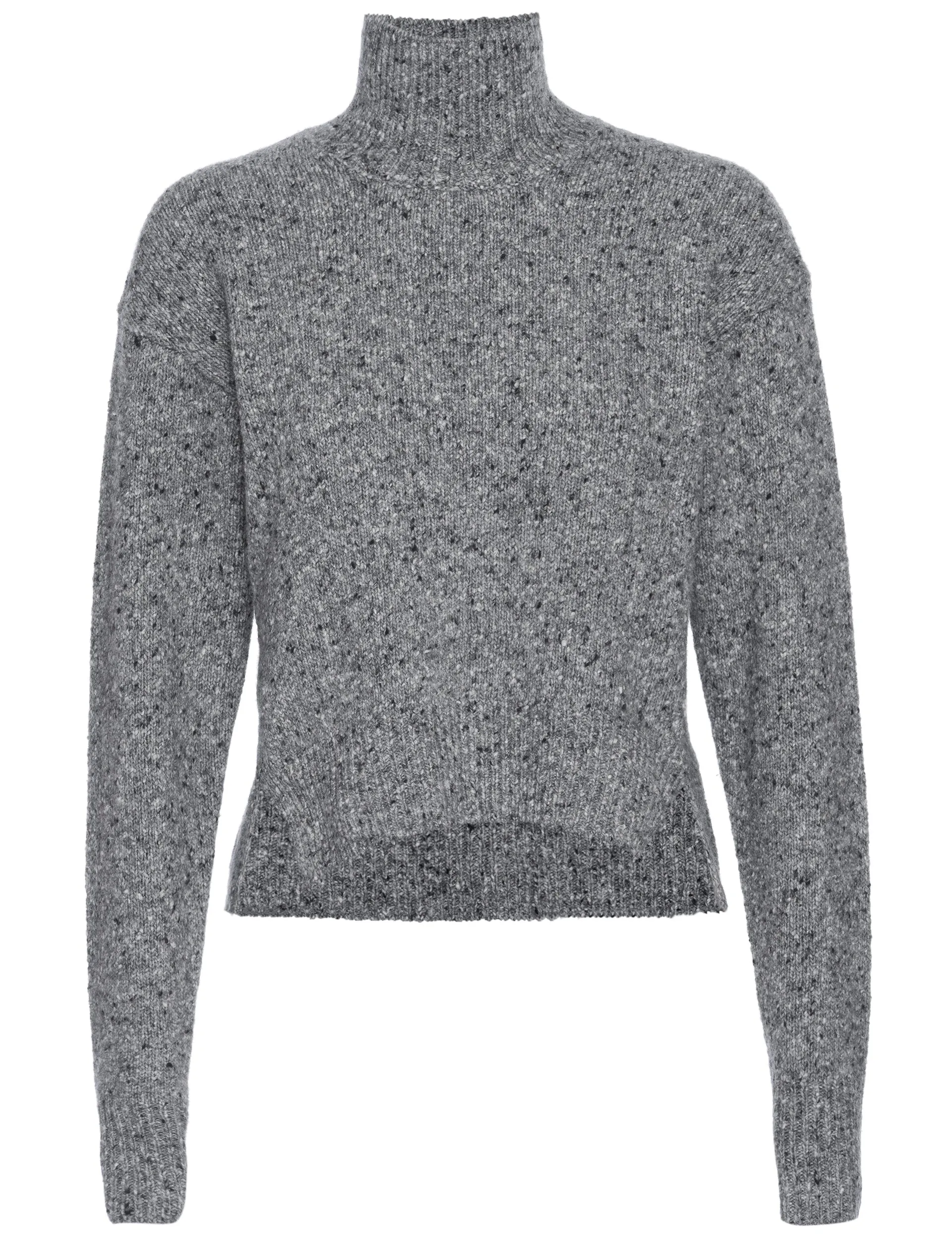 Marl Swingy Turtleneck in Heather