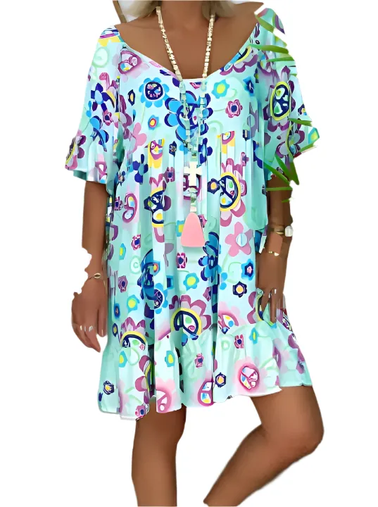 Martha – Flowy Women's Straight Dress