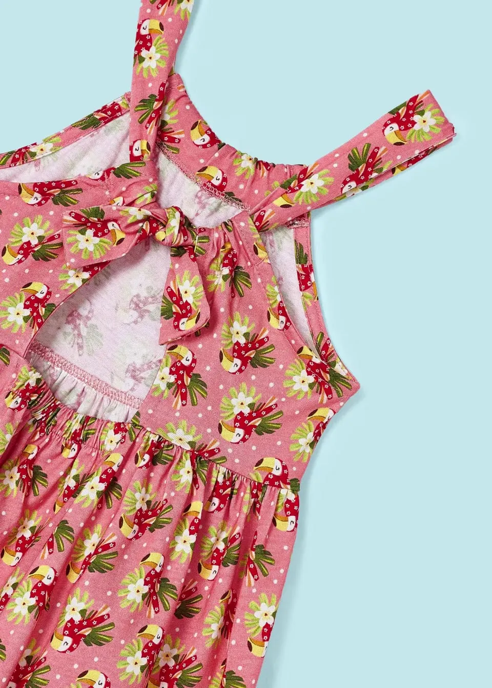 Mayoral Girls Dress 3945 Tropical Pink