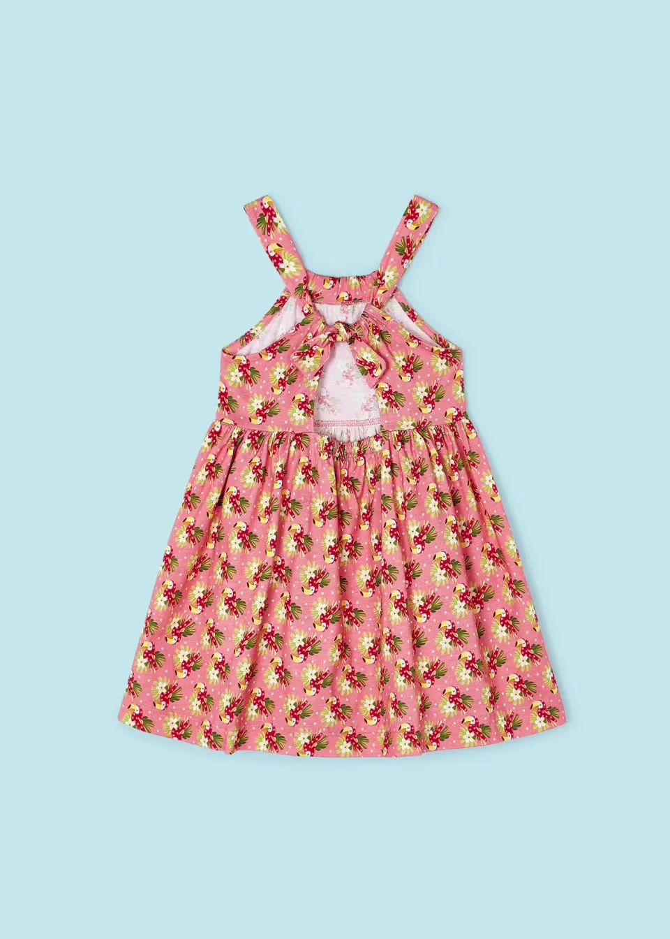 Mayoral Girls Dress 3945 Tropical Pink