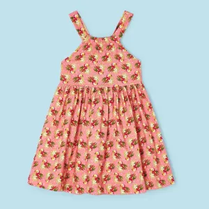 Mayoral Girls Dress 3945 Tropical Pink