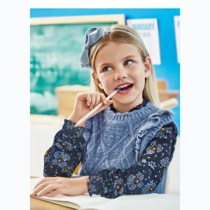Mayoral Girls Knitted Tank Top 4313 Blue