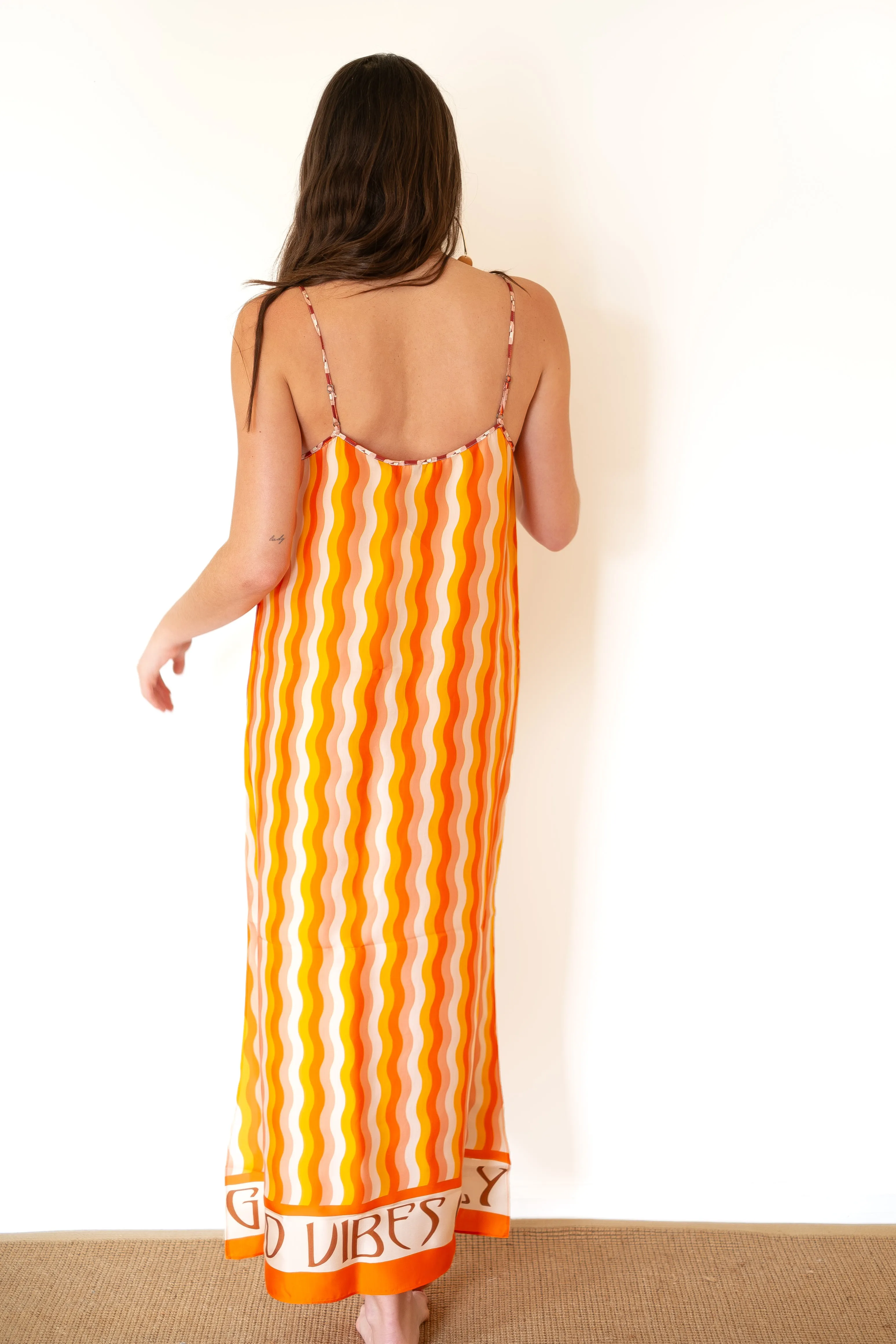ME369 Olivia Camisole Dress - Orange Summer
