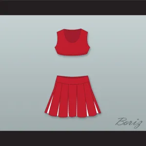 Megan Bloomfield High School Red Cheerleader Uniform But I'm a Cheerleader