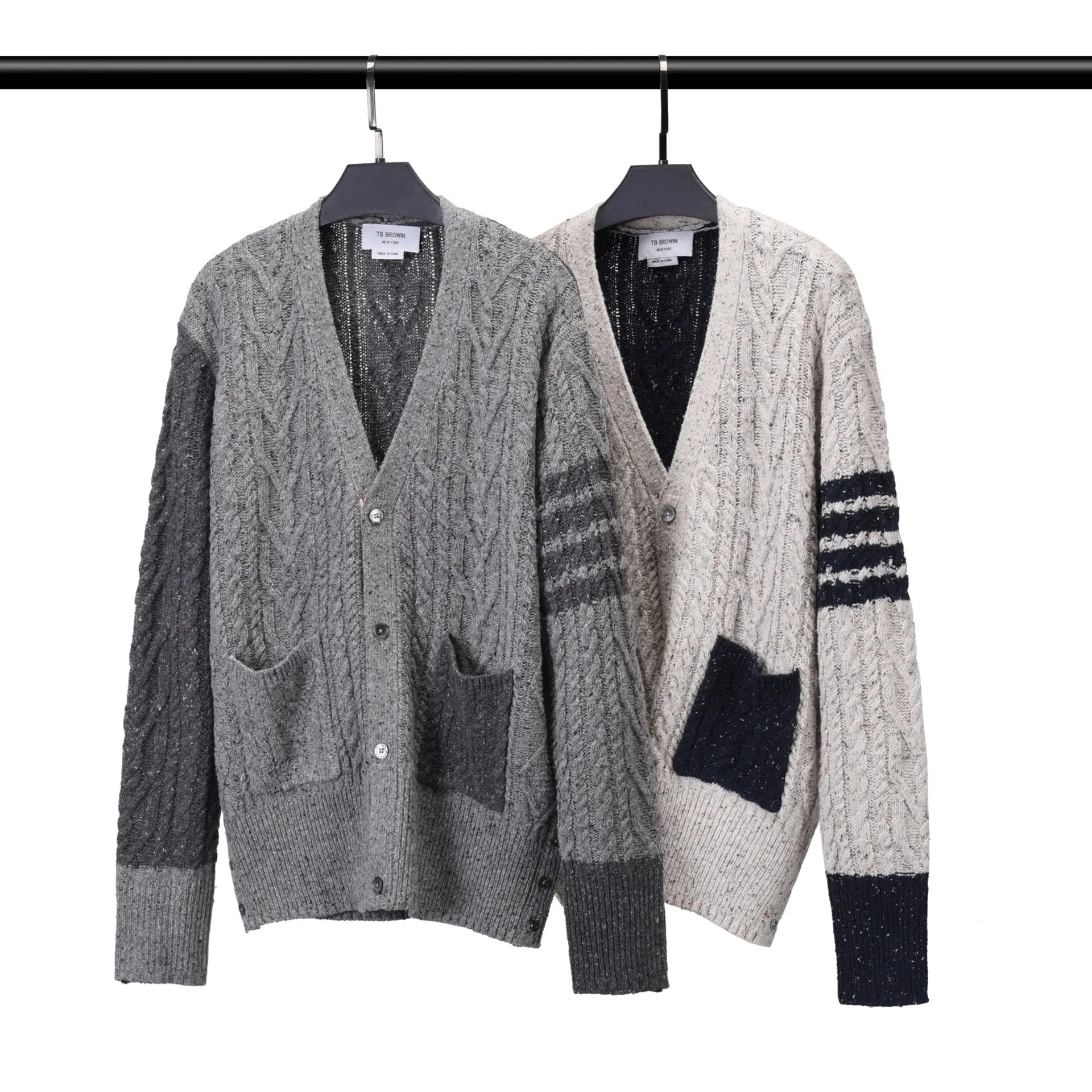 Men Cardigan Wool Casual Sweater