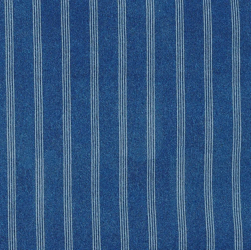 Mer - Denim Pinstripe Baby & Kids Sun Hat