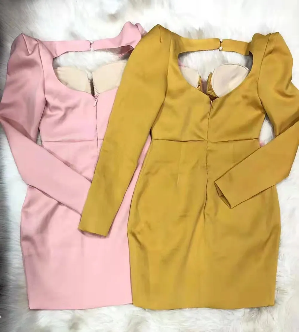 Mini Dress V Neck Sexy Celebrity Party Dress