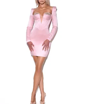 Mini Dress V Neck Sexy Celebrity Party Dress
