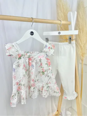 Mintini Toddler Girl Floral Legging Set