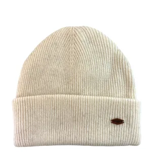 Miss Sparrow Cream Wool Beanie