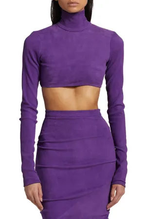 Mock Neck Crop Top