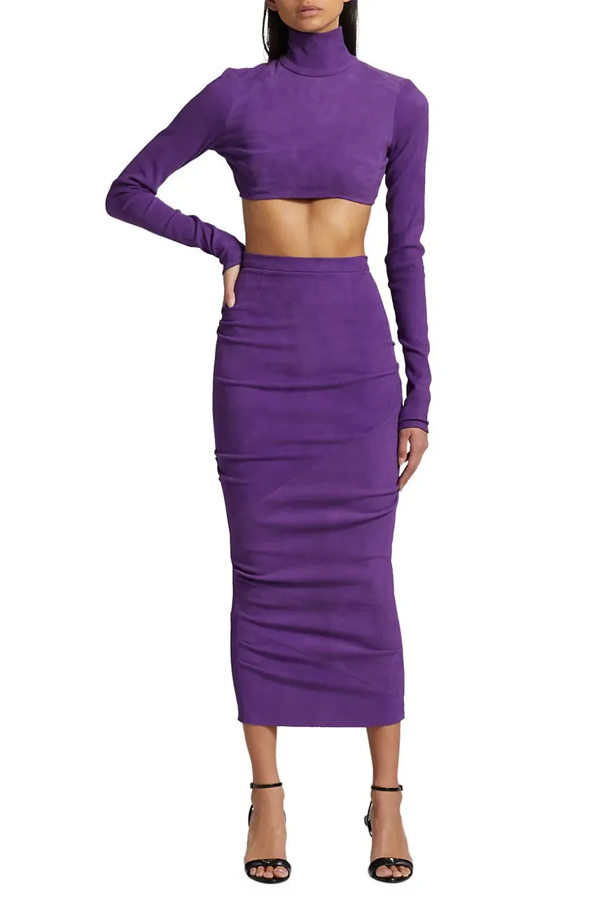 Mock Neck Crop Top