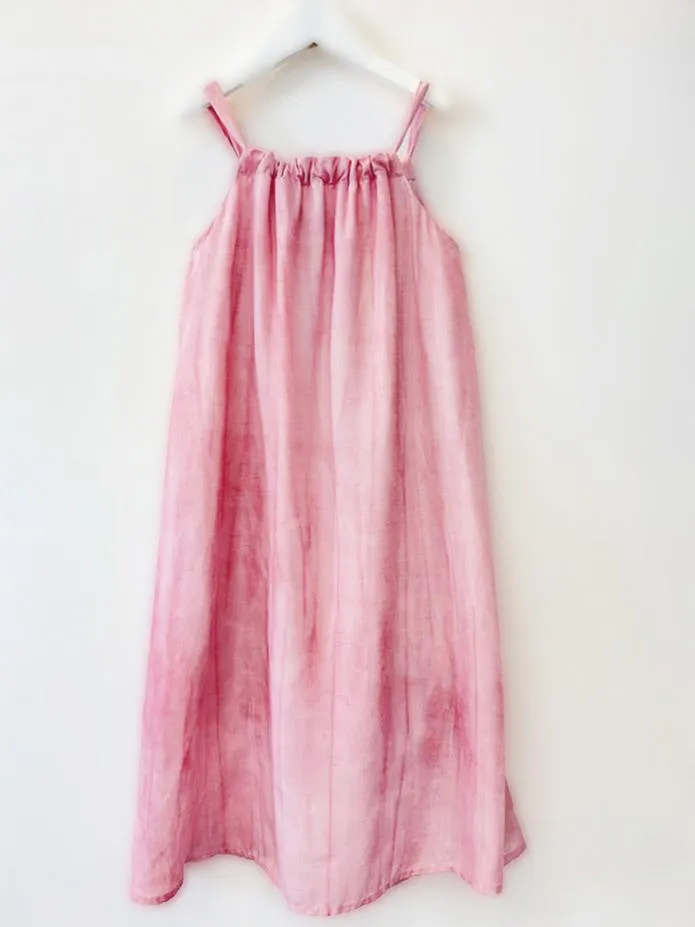 Mommy and Me Matching Pink Sleeveless Summer Dress  Elegant Sundress for Mother & Daughter