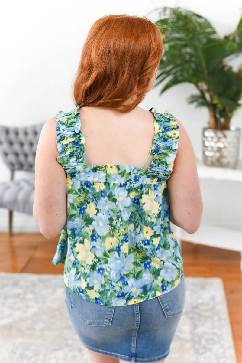 Monet Smock-Strap Top FINAL SALE
