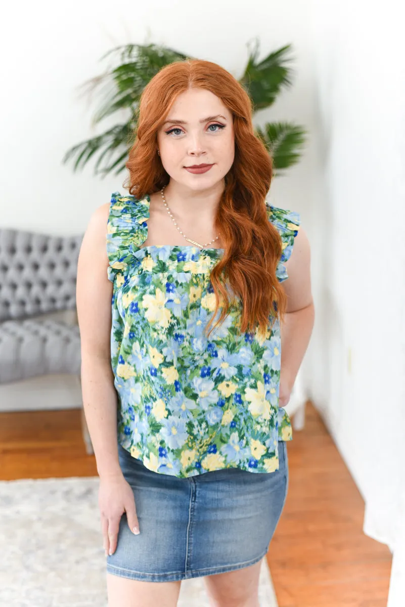 Monet Smock-Strap Top FINAL SALE