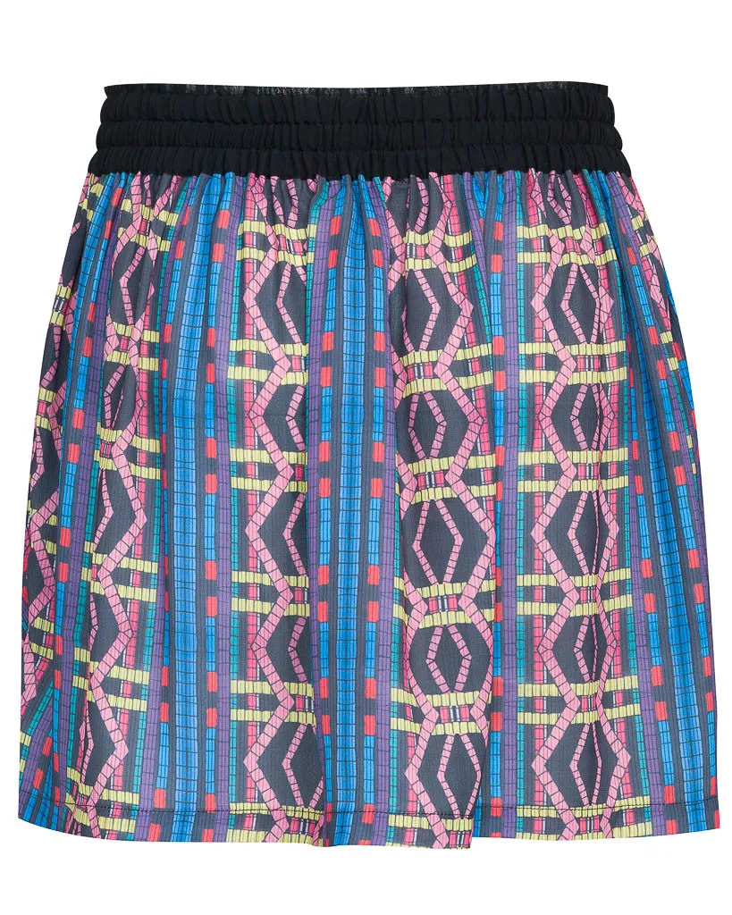 Mosaic Mural Skater Skirt