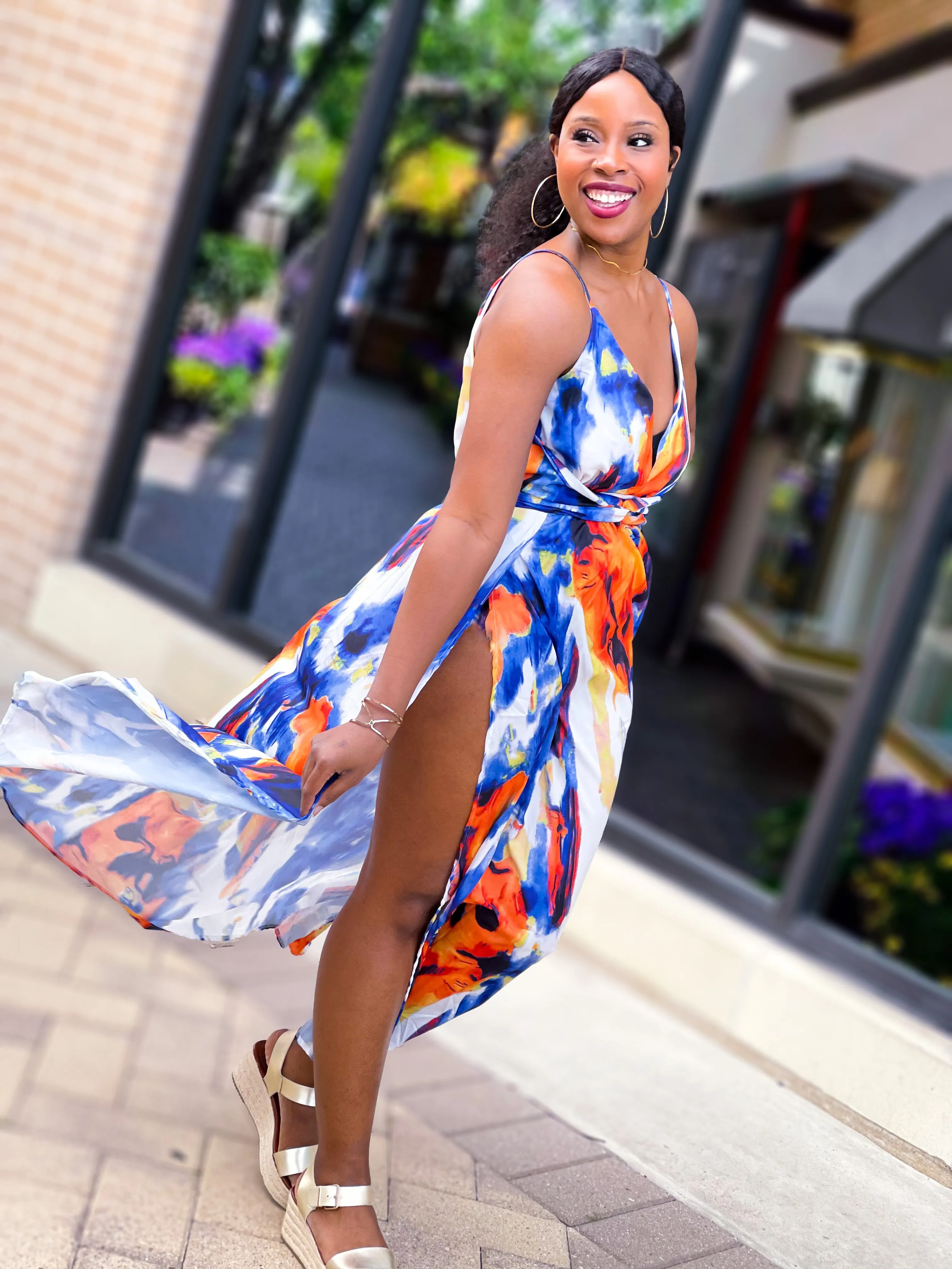 Mult-Color Maxi Sundress