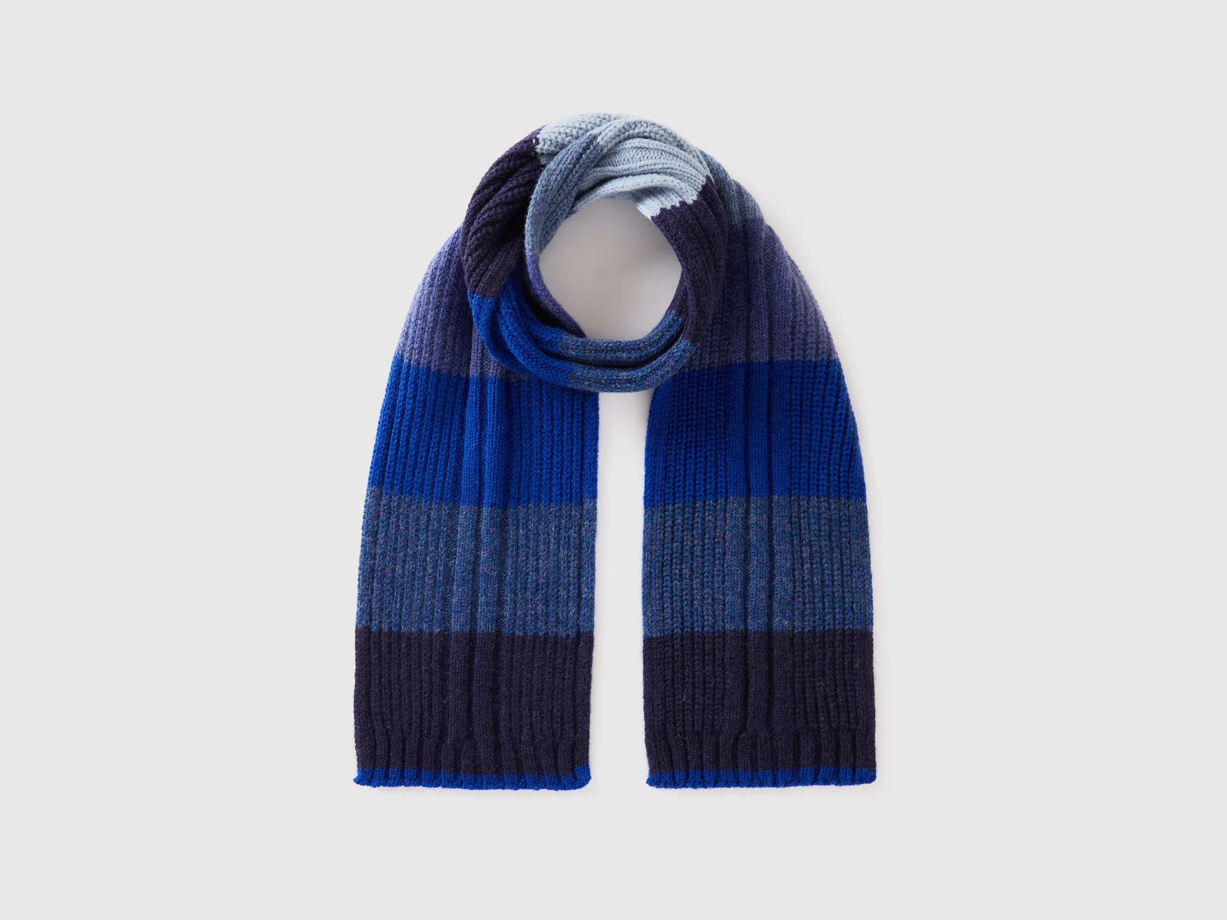 Multi-Colour Striped Check Scarf