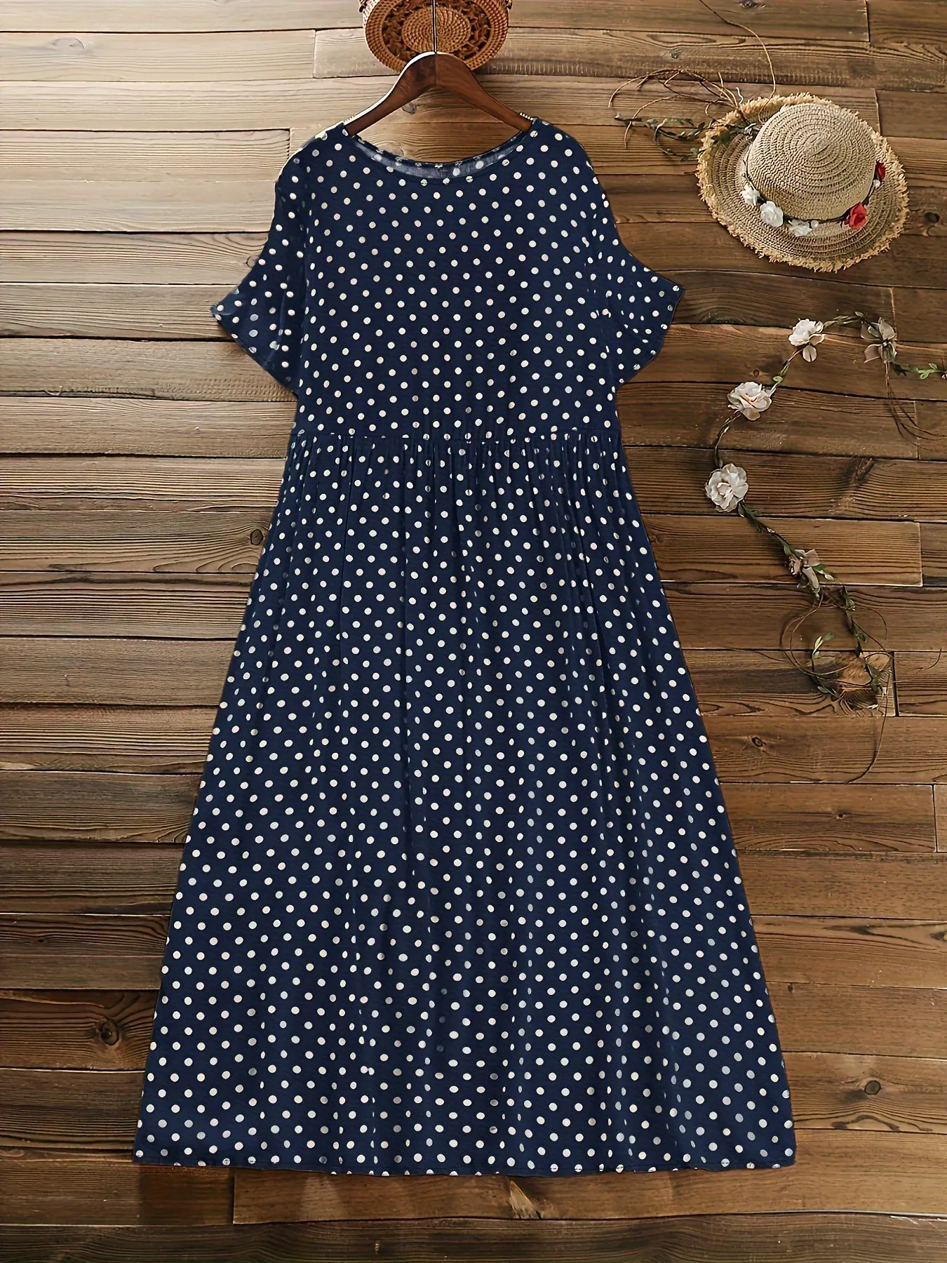 Natalia | Plus Size Polka Dot Dress