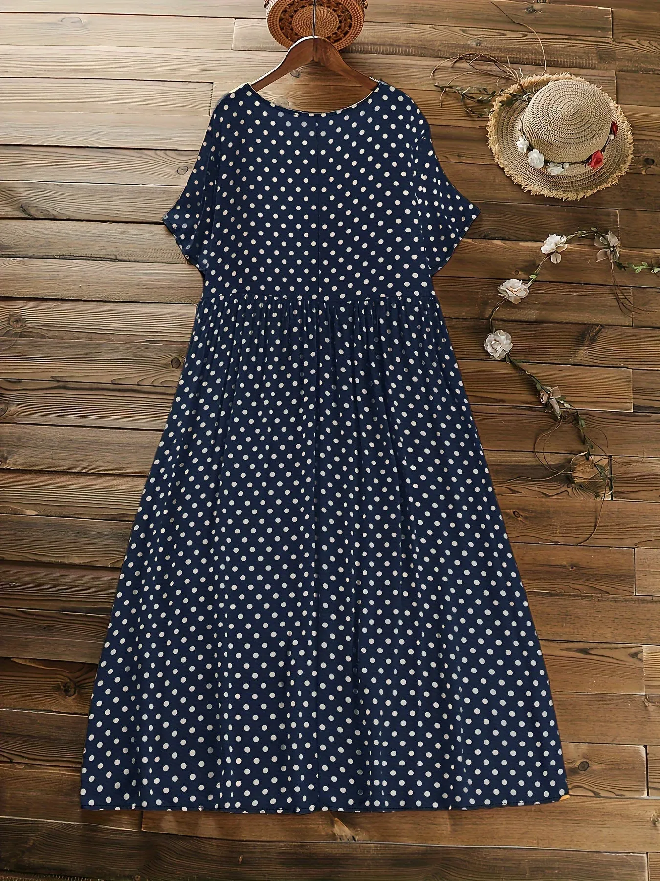 Natalia | Plus Size Polka Dot Dress