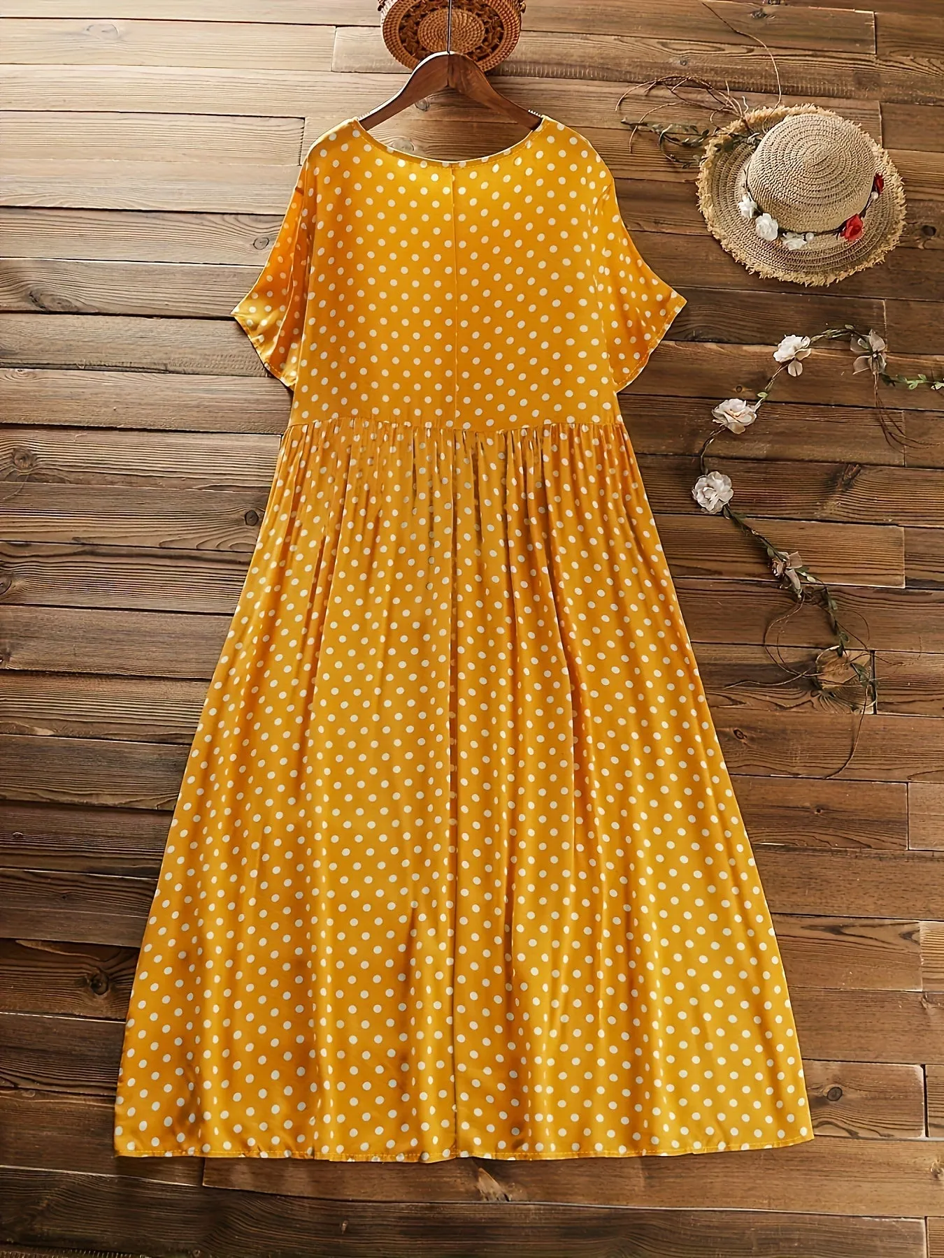 Natalia | Plus Size Polka Dot Dress