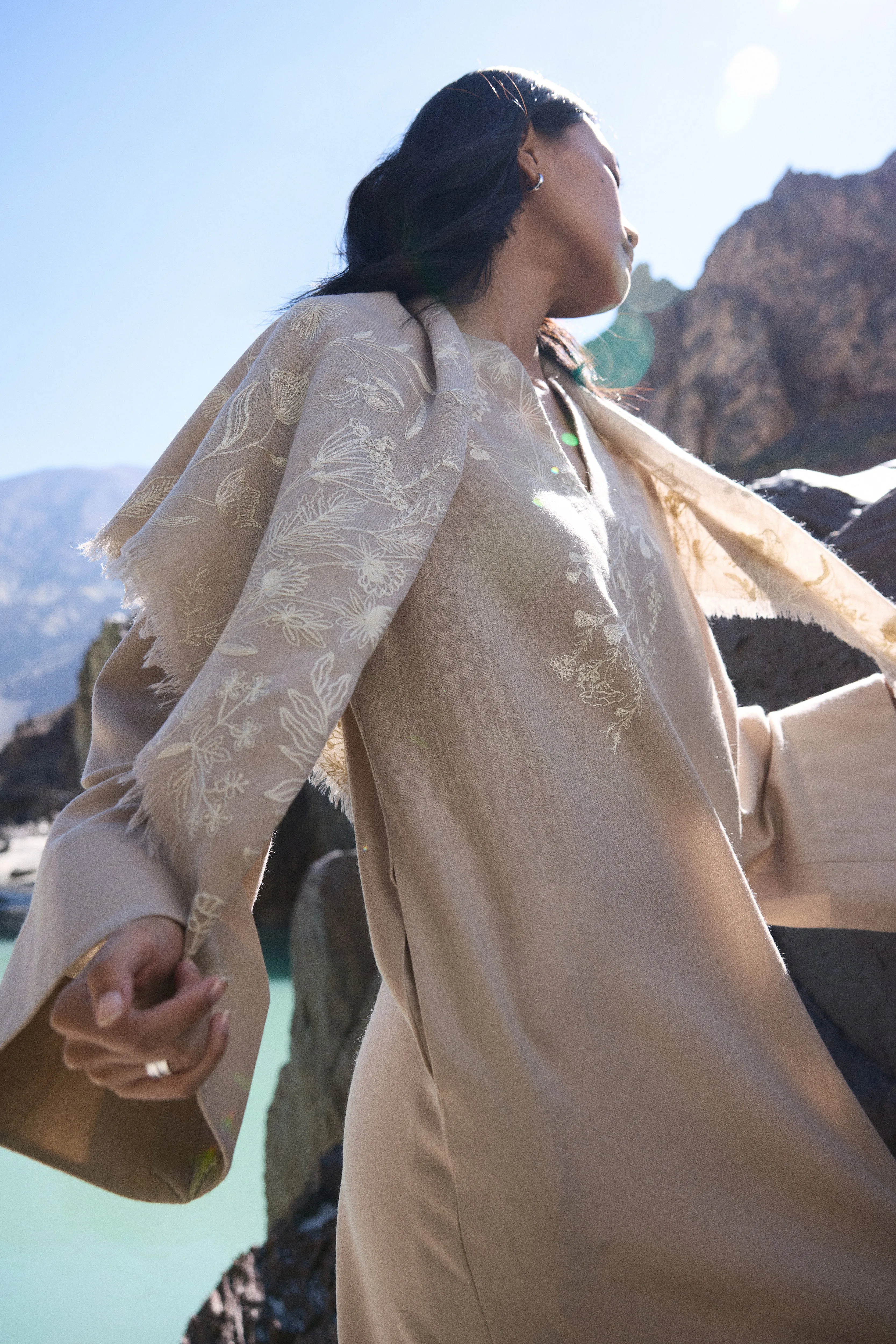 Neh Woollen Kaftan Dress (Natural)
