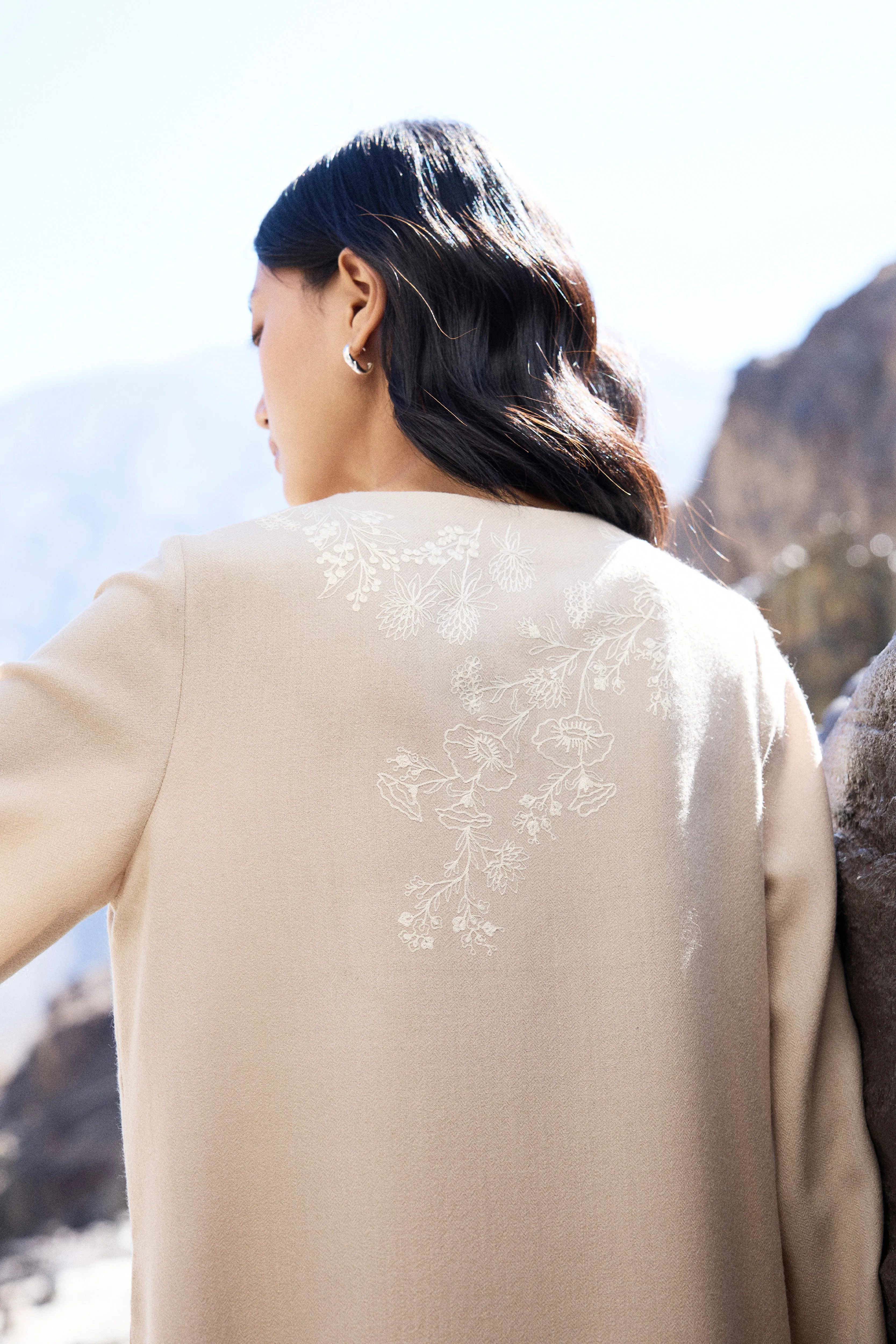 Neh Woollen Kaftan Dress (Natural)