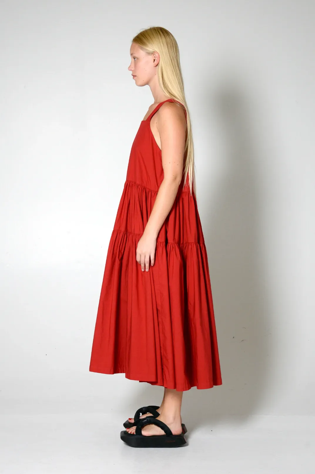 Nenet Dress, Crimson