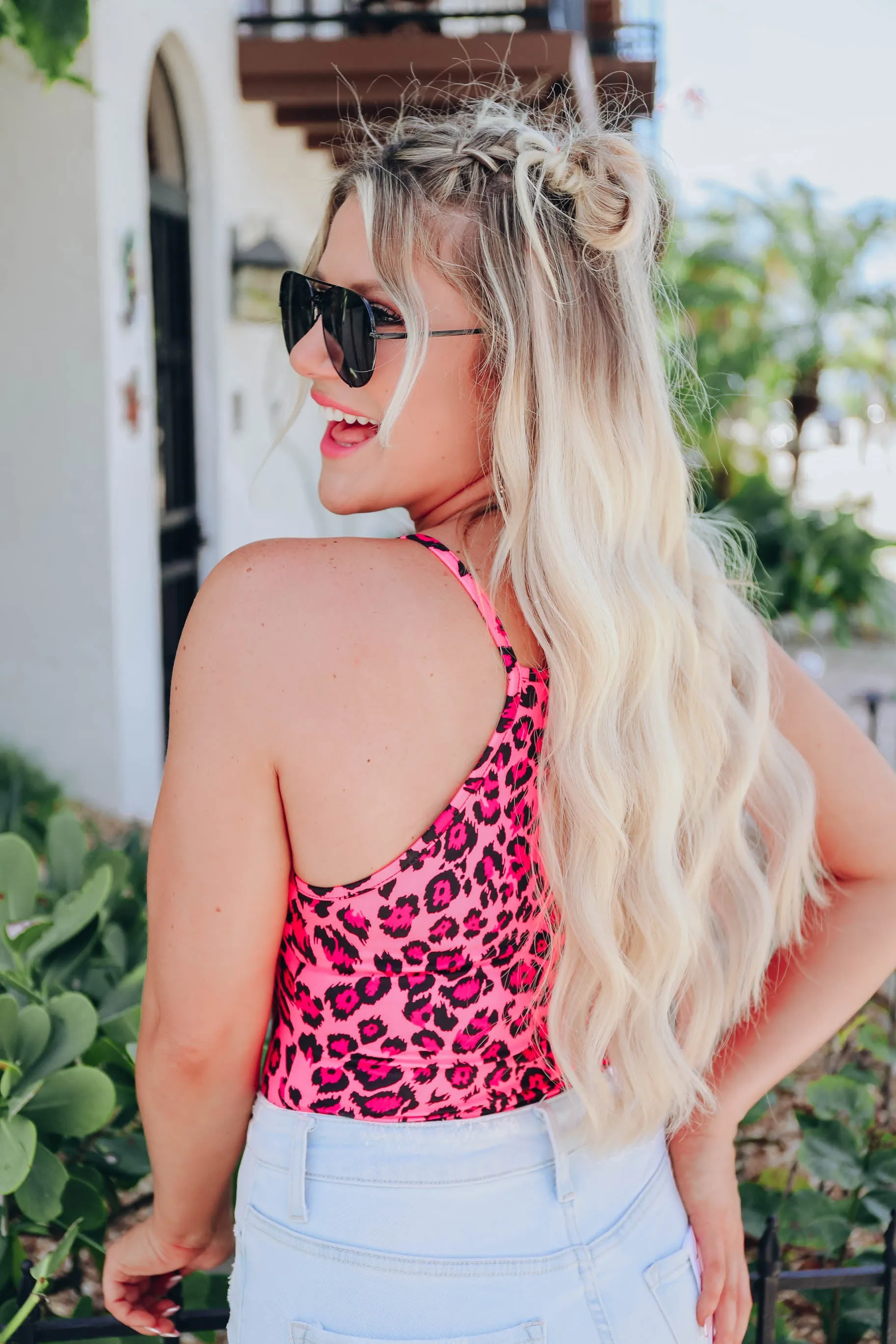Nico Neon Leopard Bodysuit