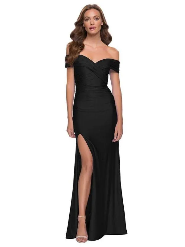 Off The Shoulder Prom Dress Satin Mermaid Dress Sheath Wedding Guest Dresses