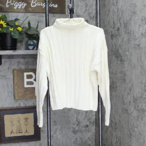 Oliver Womens Knit Vintage USA Made Turtleneck Sweater 166585949d5e7e Ivory M