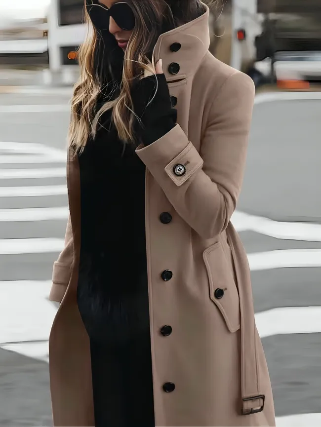 Olivia - Slim-Fit Long Sleeve Winter Coat for Women