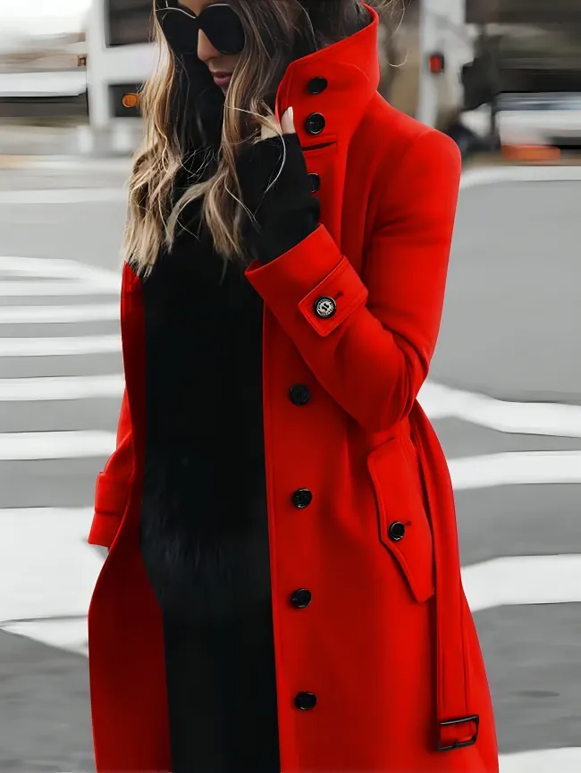 Olivia - Slim-Fit Long Sleeve Winter Coat for Women