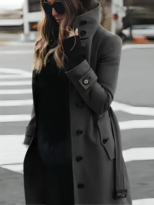 Olivia - Slim-Fit Long Sleeve Winter Coat for Women