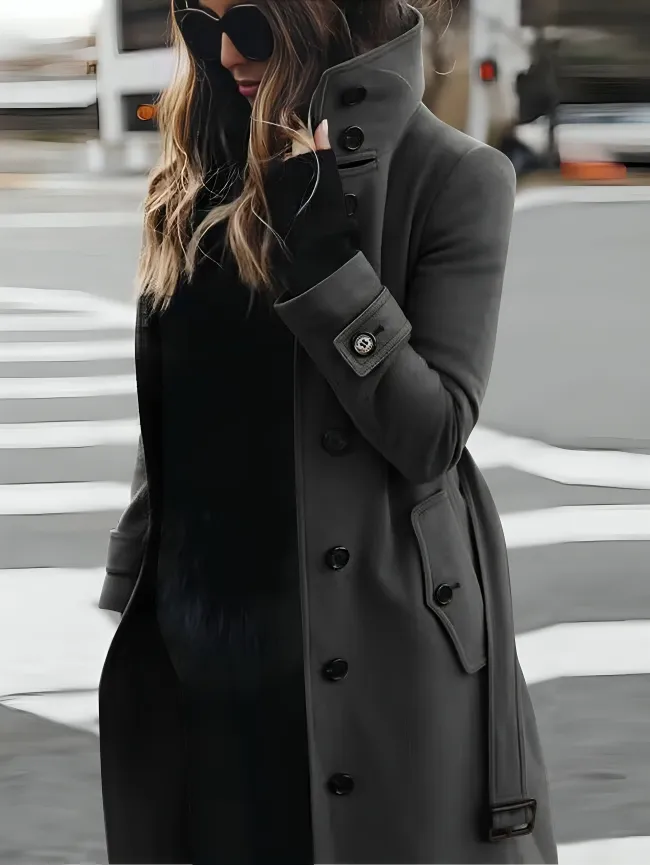 Olivia - Slim-Fit Long Sleeve Winter Coat for Women