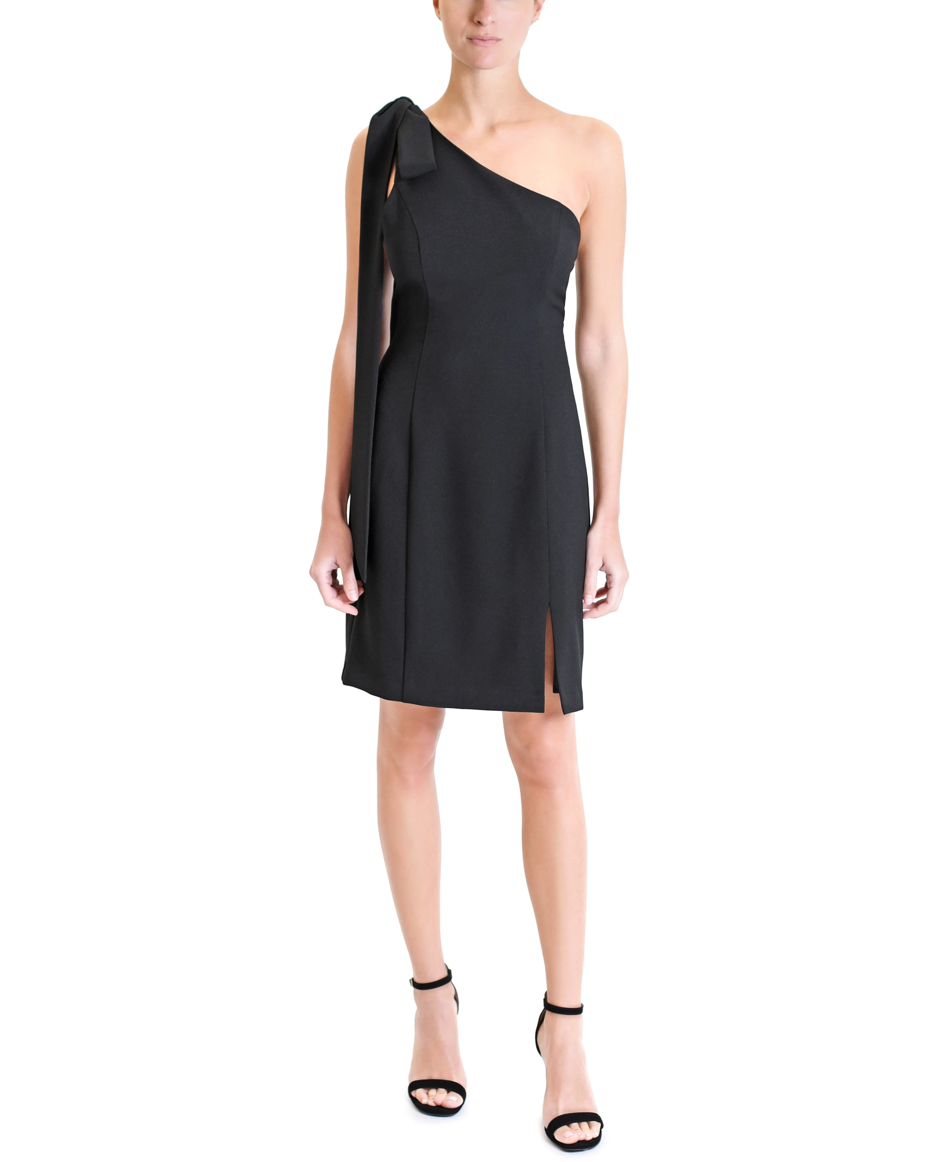 One Shoulder Bow Tie Dress