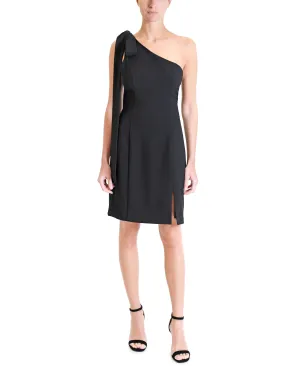 One Shoulder Bow Tie Dress