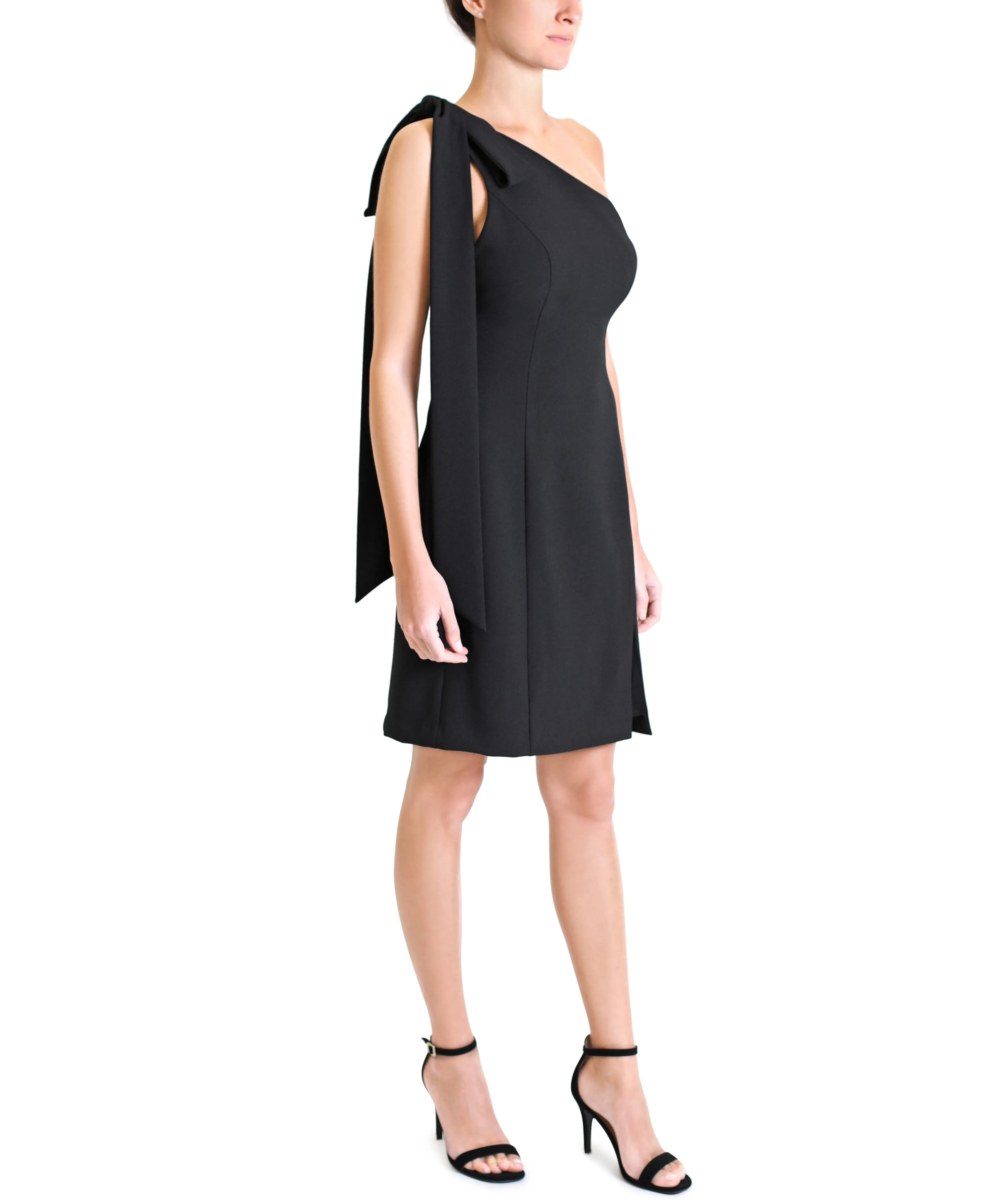 One Shoulder Bow Tie Dress