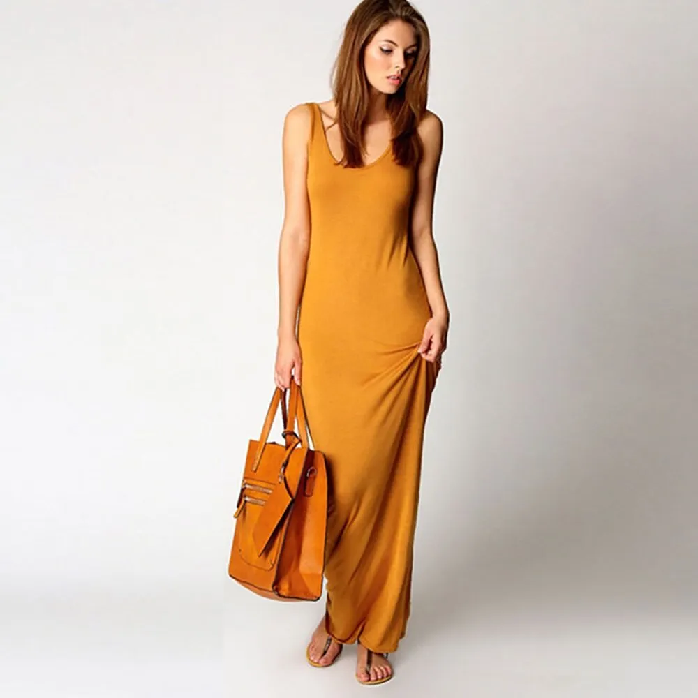 Orange Bodycon Sheath Dress