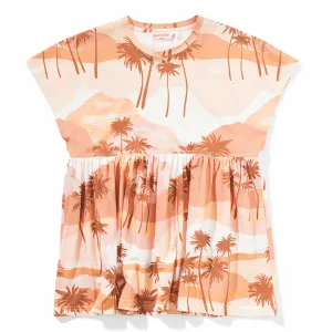 Palm Drift Dress - Rising Sun