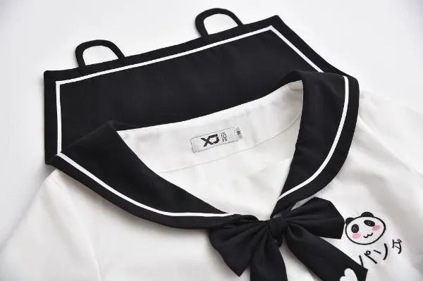 Panda Embroidered School Uniform SD00231