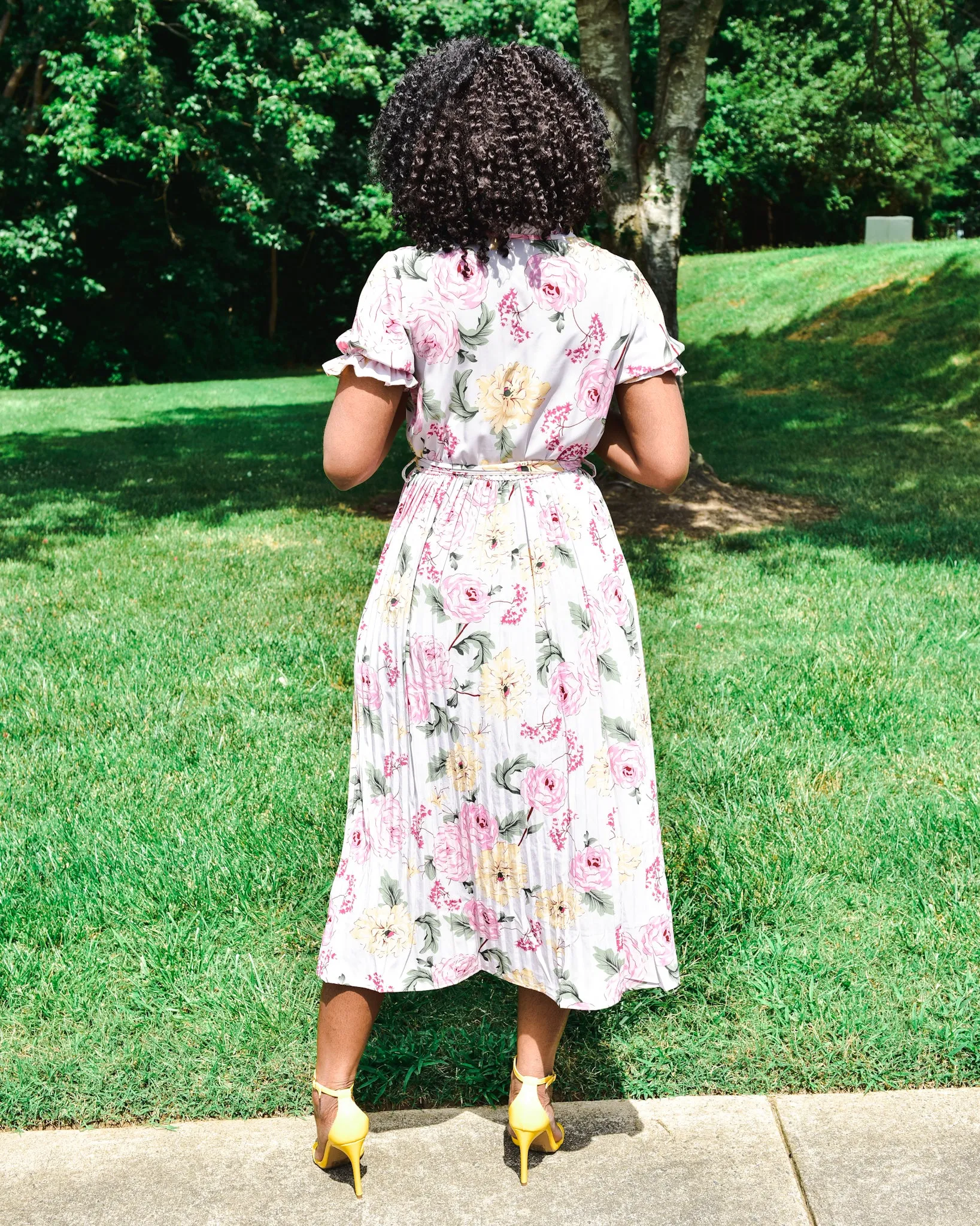 Pink spring dress
