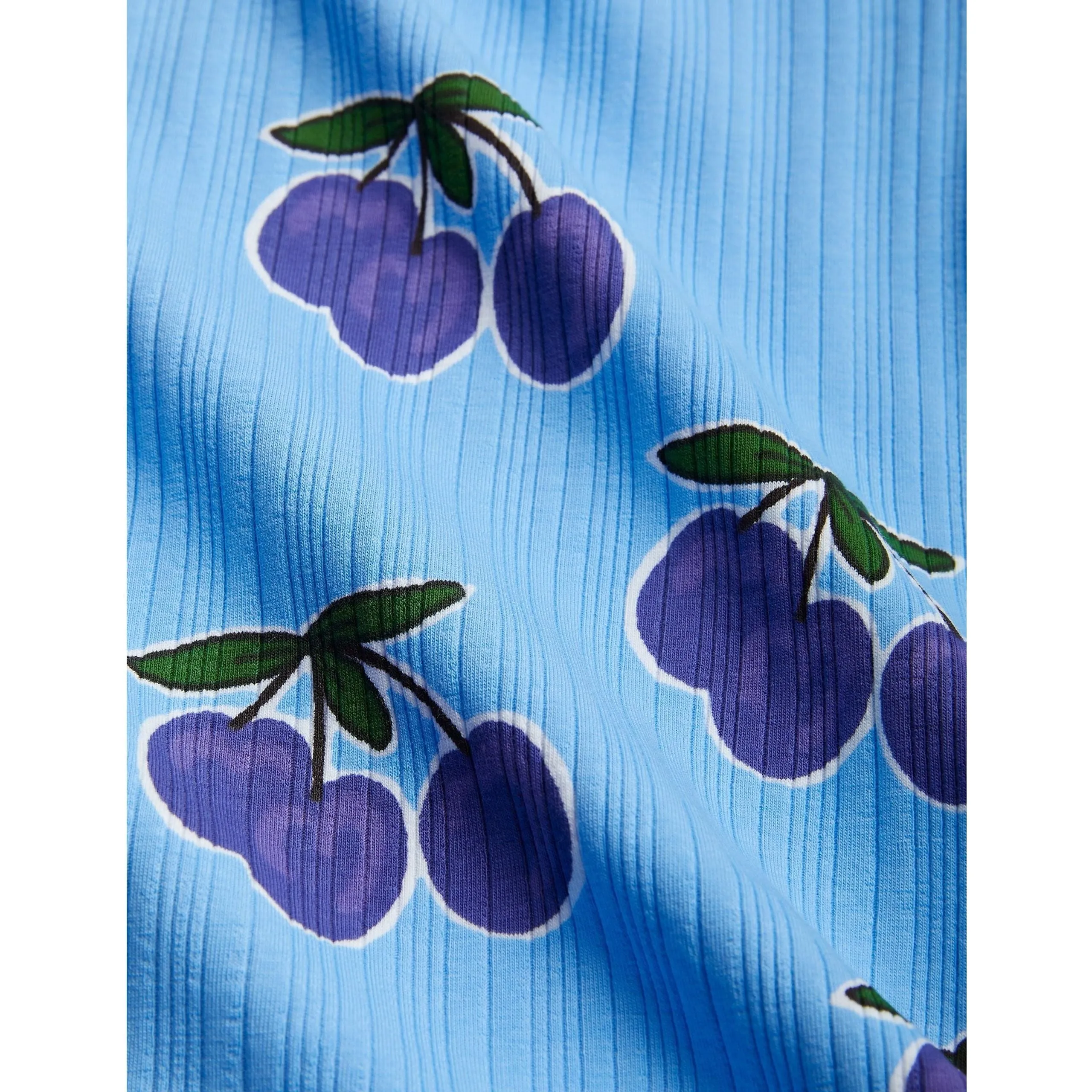 Plum Aop Trumpet Sleeve Dress