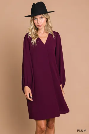 Plum Blouse Dress