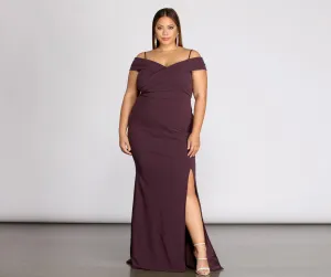 Plus Aurora Formal Charming High Slit Mermaid Dress