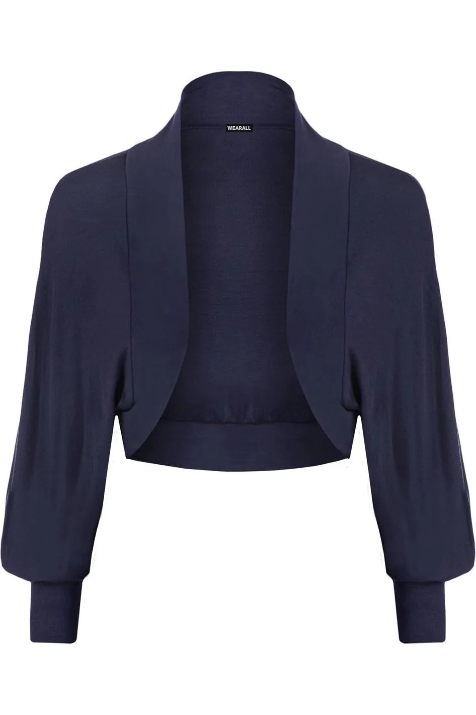 Plus Size Long Sleeve Batwing Shrug
