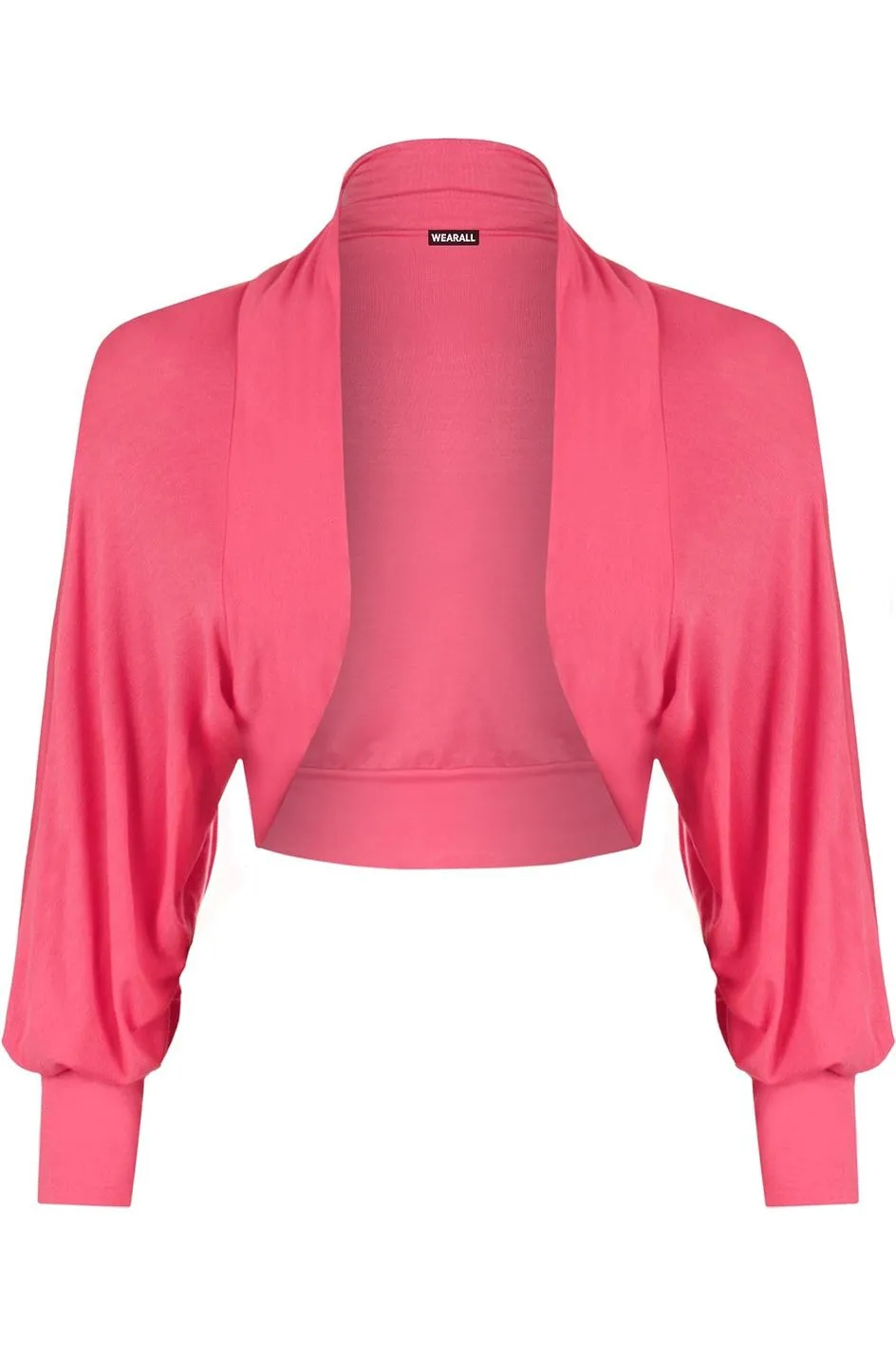 Plus Size Long Sleeve Batwing Shrug