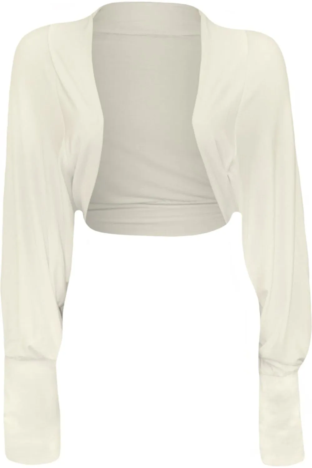 Plus Size Long Sleeve Batwing Shrug