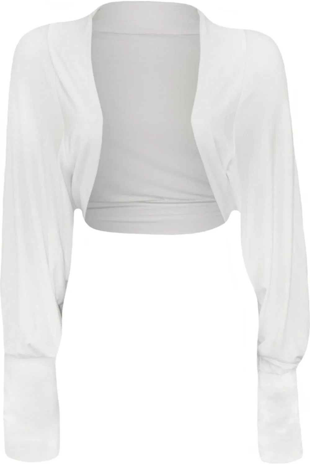 Plus Size Long Sleeve Batwing Shrug
